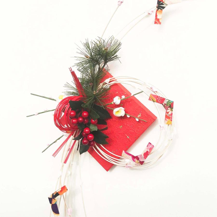 お正月飾りもち花ハンドメイドリース nyb-05 : エッセンスデザイン工房