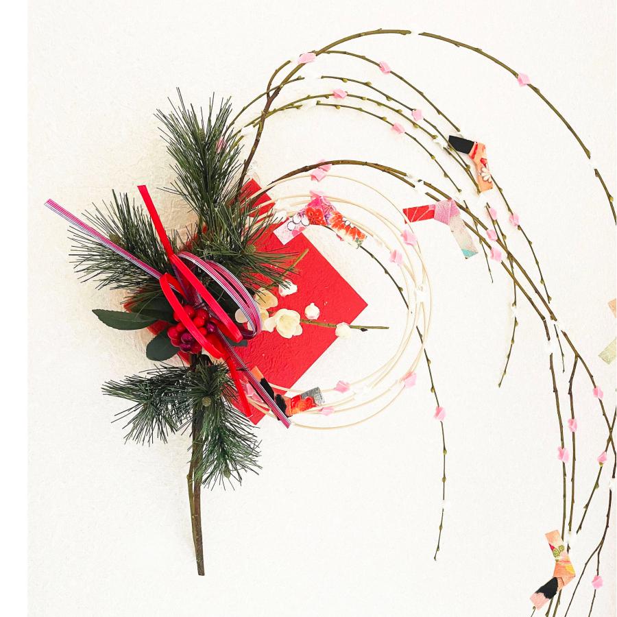 お正月飾りもち花リース NYp-11 お正月しめ縄リース : エッセンス