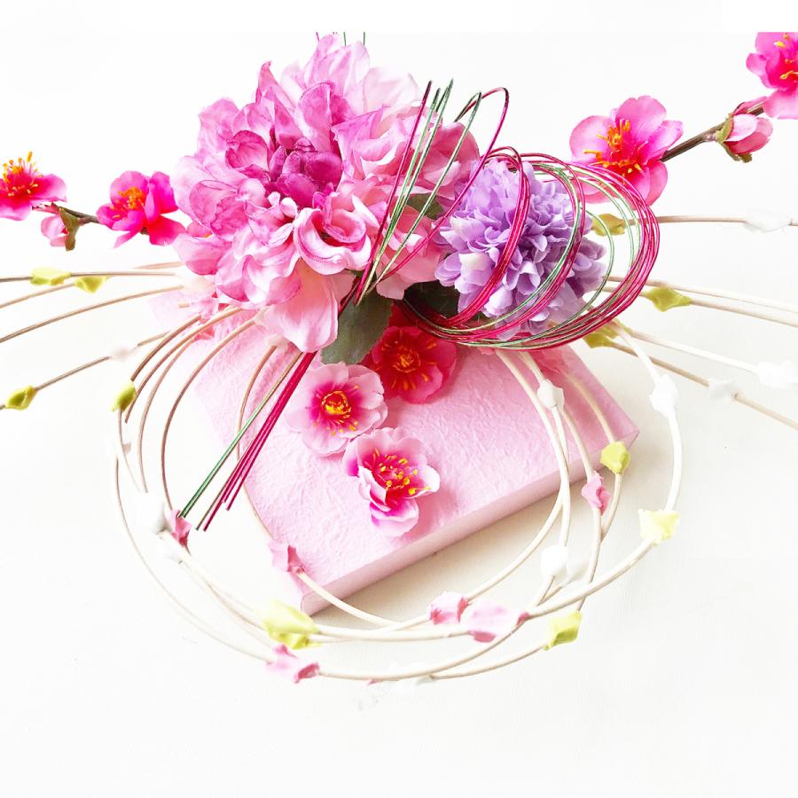 おひな飾り桃の花リース ohina-03 : エッセンスデザイン工房 - 通販