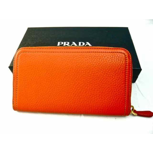 PRADA プラダ ラウンドジップ レザー 長財布 オレンジ 楽天市場】【財布】PRADA プラダ SAFFIANO METAL ラウンド
