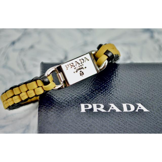 プラダ ブレスレット 日本未発売 PRADA 2IB061 BRACCIALI NAPPA LEATHER 最高級 子羊革 ミモザ ブラック MIMOSA NERO 男女兼用｜essenceofstyle｜09