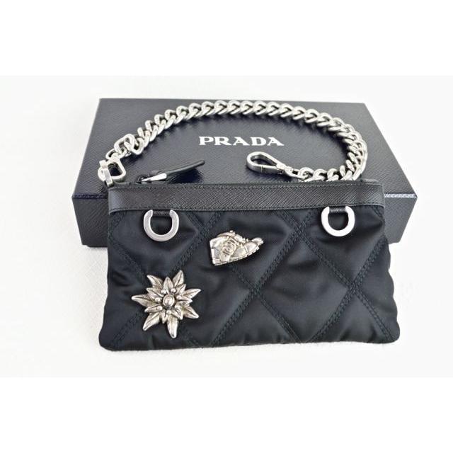 プラダ 財布 日本未発売 PRADA 2MB005 チェーンウォレット TESSUTO SAFFIANO キルティング ナイロン BUSTA CON  LAMPO NERO 黒 : 2mb005 : エッセンスオブスタイル - 通販 - Yahoo!ショッピング