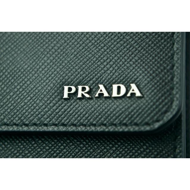 プラダ 長財布 日本未発売 PRADA 2MD434 ドキュメントホルダー SAFFIANO CALF LEATHER ミニバッグ 男女兼用 NERO 黒の画像