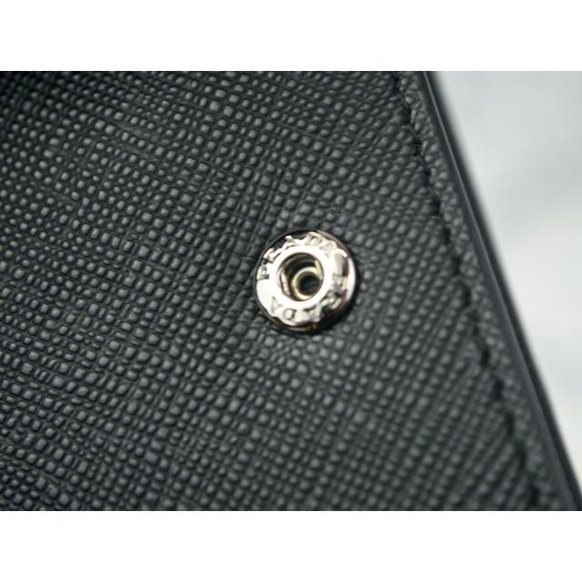プラダ 長財布 日本未発売 PRADA 2MD434 ドキュメントホルダー SAFFIANO CALF LEATHER ミニバッグ 男女兼用 NERO 黒の画像