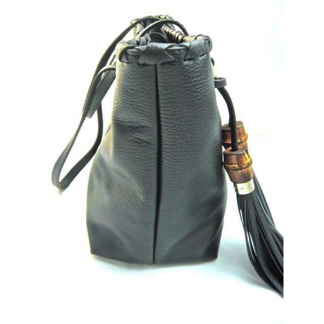 GUCCI 【日本未発売】グッチ バンブー BAMBOO レザータッセル チャーム 