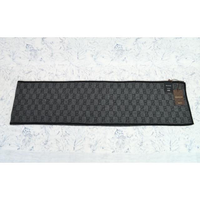GUCCI グッチ マフラー 日本未発売 387575 カシミア100% GGジャ