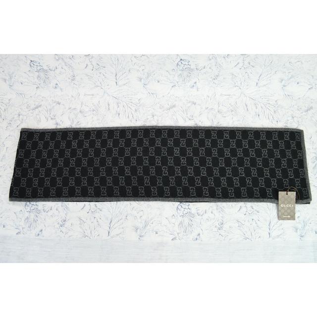 GUCCI グッチ マフラー 日本未発売 387575 カシミア100% GGジャ