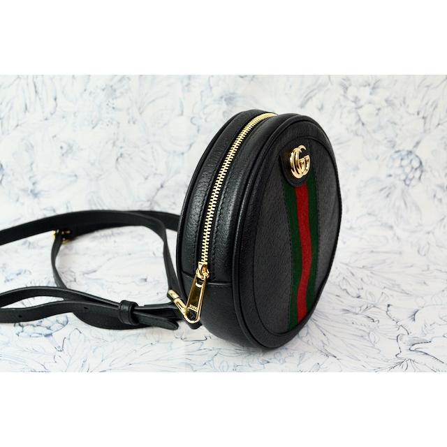 グッチ バッグ 日本未発売 GUCCI 598661 OPHIDIA オフィディア GG WEB ミニラウンドバックパック BLACK ブラックの画像