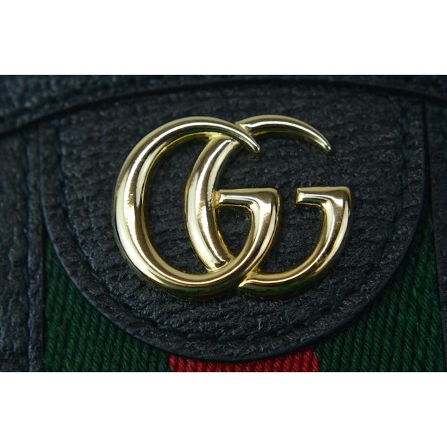 グッチ バッグ 日本未発売 GUCCI 598661 OPHIDIA オフィディア GG WEB ミニラウンドバックパック BLACK ブラックの画像