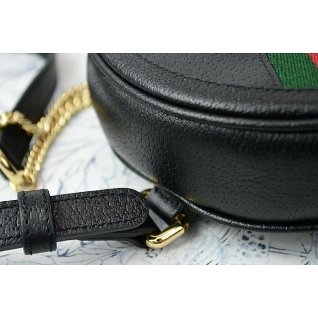 グッチ バッグ 日本未発売 GUCCI 598661 OPHIDIA オフィディア GG WEB ミニラウンドバックパック BLACK ブラックの画像