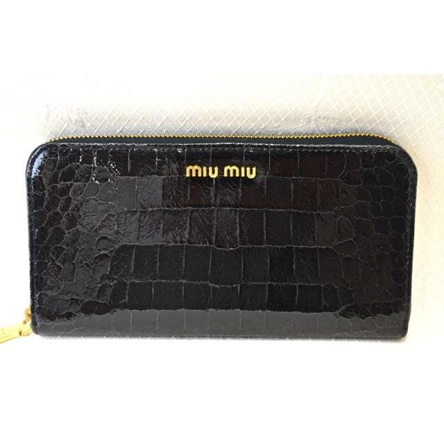 ミュウミュウ 長財布 日本未発売 MIUMIU 5ML506 ST.COCCO ラウンド 