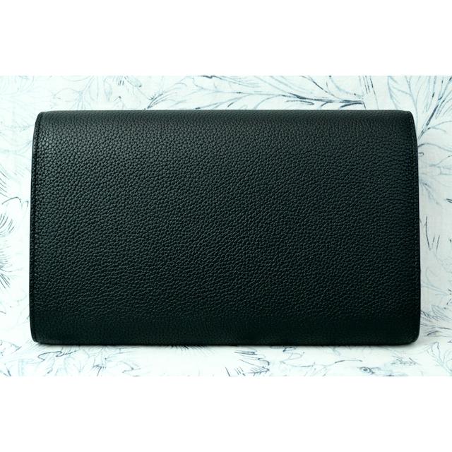 プラダ バッグ 日本未発売 PRADA 9Y1O50 PELLETTERIA グレイン カーフレザー ポーチ 男女兼用 NERO RUSSO 黒の画像