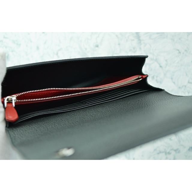 プラダ バッグ 日本未発売 PRADA 9Y1O50 PELLETTERIA グレイン カーフレザー ポーチ 男女兼用 NERO RUSSO 黒の画像