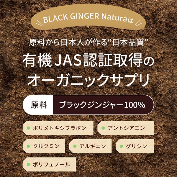 BLACK GINGER Natura ブラックジンジャーナチュラ(250mg × 60粒) ポリ
