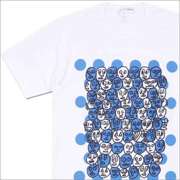 COMME des GARCONS SHIRT (コムデギャルソン シャツ) Face Dot Tee (Tシャツ)  WHITE 200-007265-040x【新品】(半袖Tシャツ)｜essense