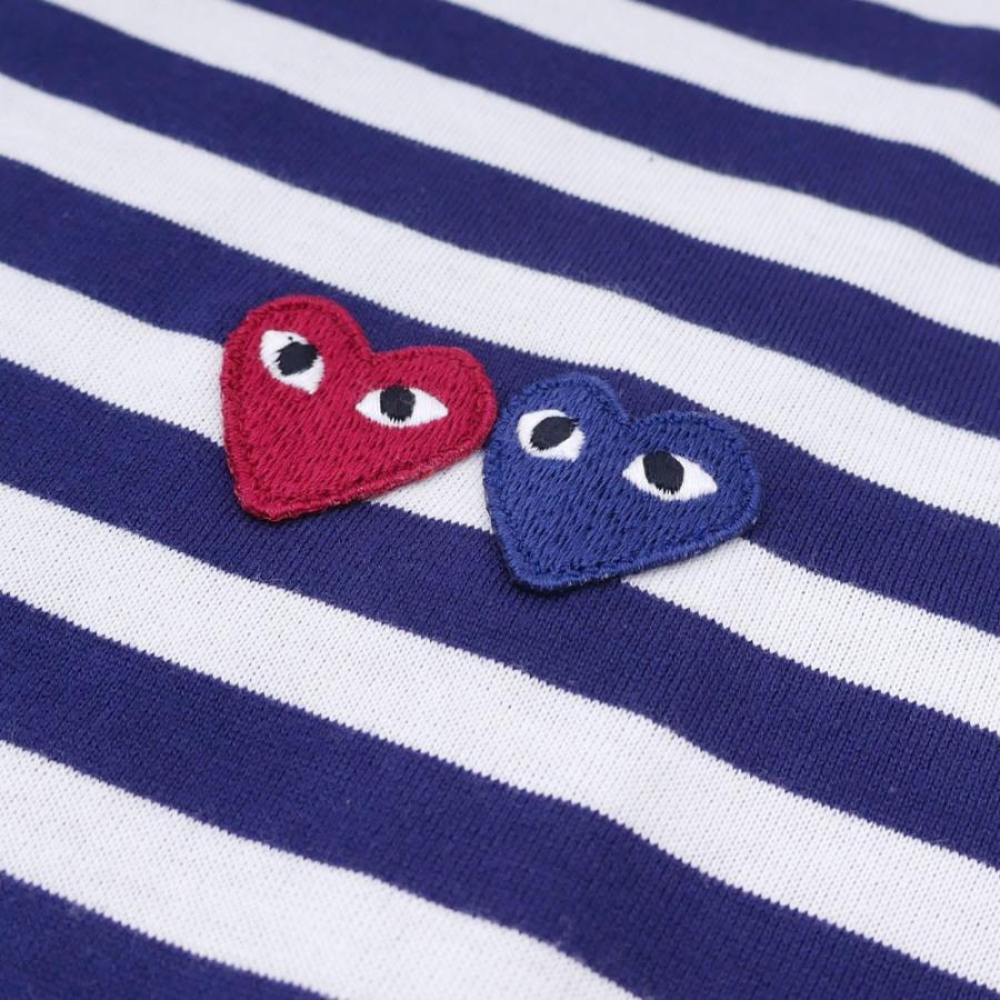 チャンピオン Play Comme Des Garcons プレイ コムデギャルソン 2heart Border L S Tee 長袖tシャツ Navy 2 0008 057x 新品 Tops Essense 通販 Yahoo ショッピング お洒落 Aspireadda Com