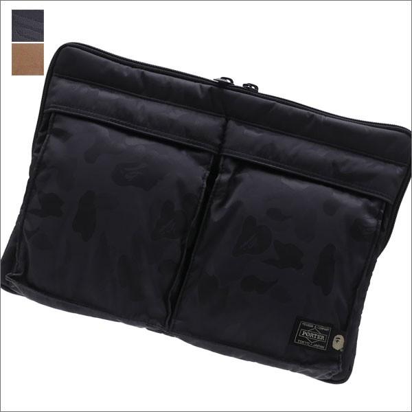 A BATHING APE (エイプ)  PORTER ABC POLYESTER JACQUARD CLUTCH BAG (クラッチバッグ)  1D33-182-911 277-002362-011-【新品】(グッズ)｜essense