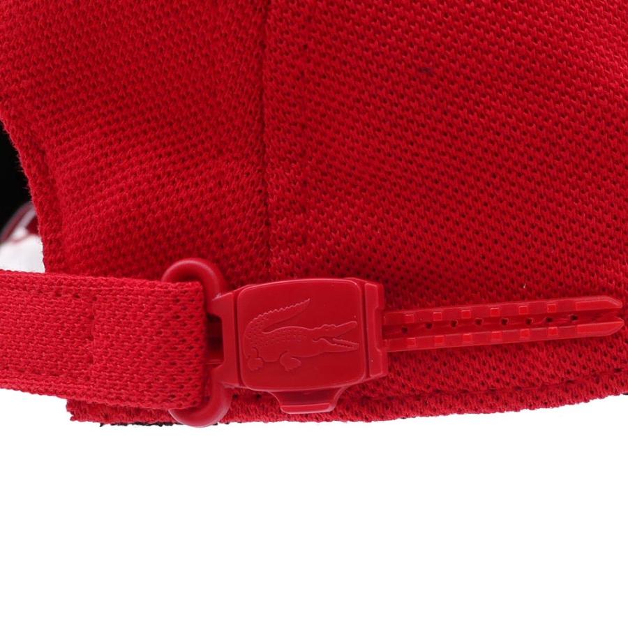 シュプリーム SUPREME x LACOSTE(ラコステ)  Pique Camp Cap (キャンプキャップ)  RED 265-000824-113+【新品】(ヘッドウェア)｜essense｜06