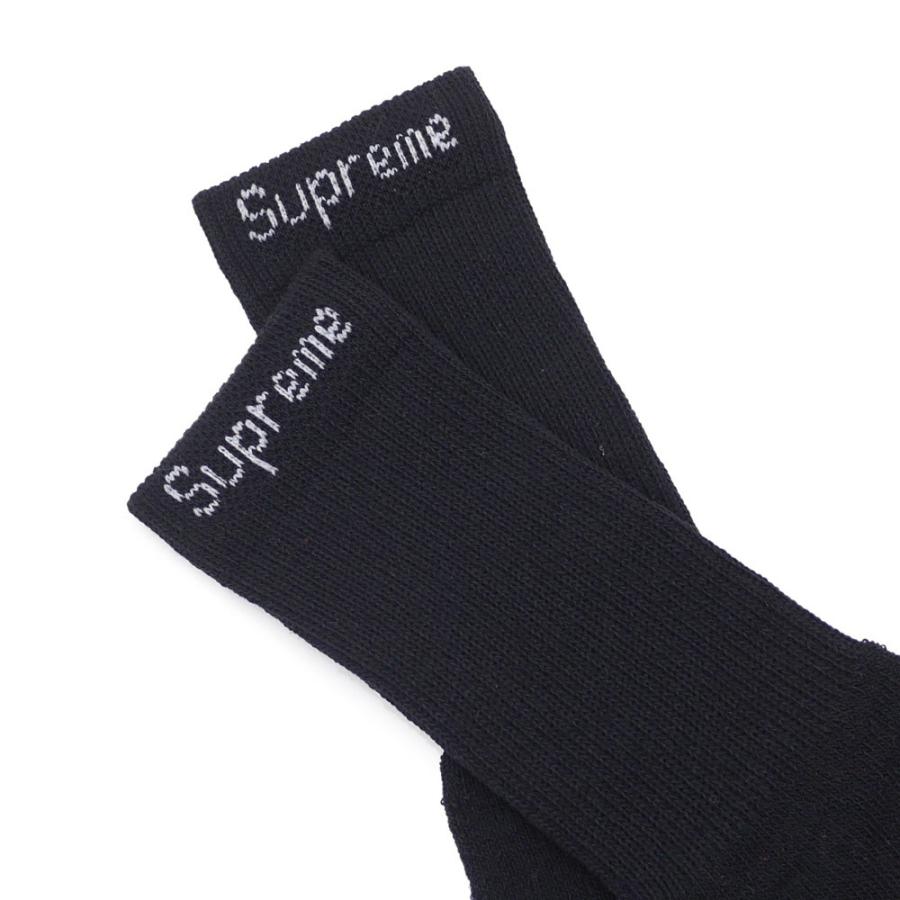 シュプリーム SUPREME Hanes Crew Socks (1足/単品/バラ売り)  BLACK 290-003826-911+【新品】 (グッズ)｜essense｜04