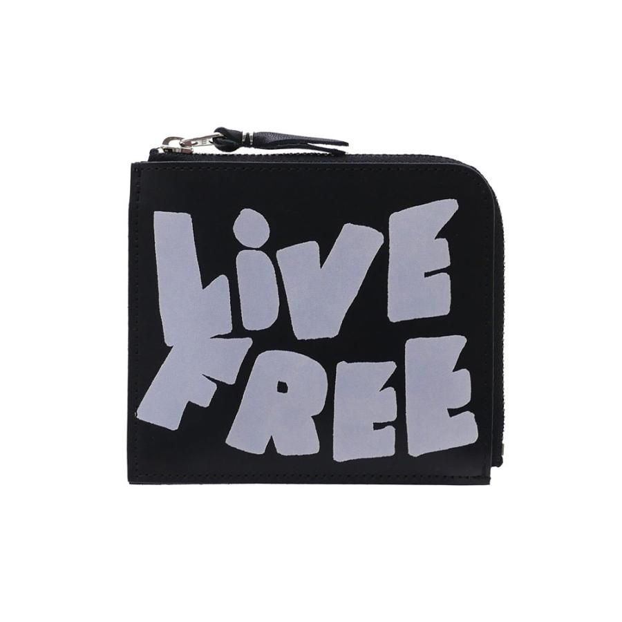 コムデギャルソンlive free with strong will 財布未使用 コムデギャルソン・メッセージ・プリント・ウォレット（財布