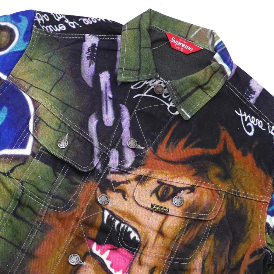 I*Y様 Supreme ライオングラフィティデニムジャケット M I*Y様 Supreme ライオングラフィティデニムジャケット M - メルカリ