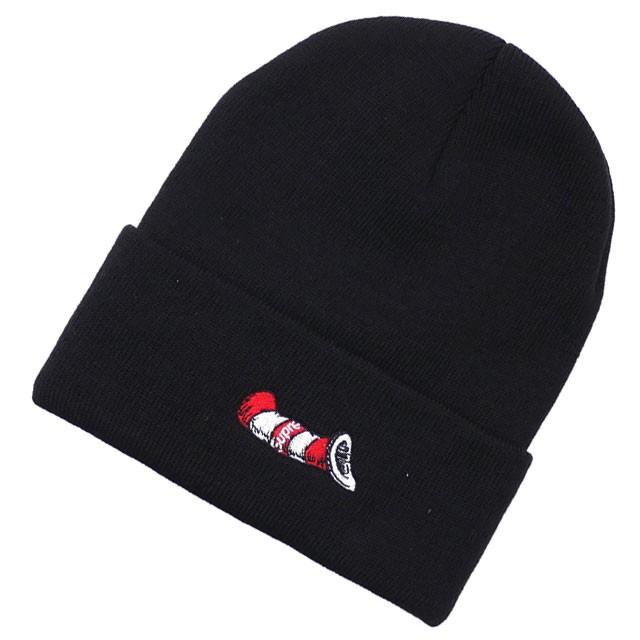 supreme cat in the hat beanie