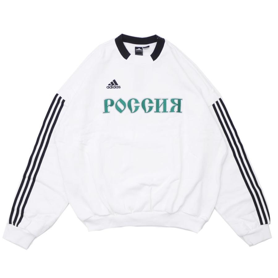 ゴーシャ・ラブチンスキー GOSHA RUBCHINSKIY x アディダス adidas SWEAT TOP スウェット WHITE ホワイト 白 メンズ 【新品】 420000193040 SWT/HOODY｜essense｜02