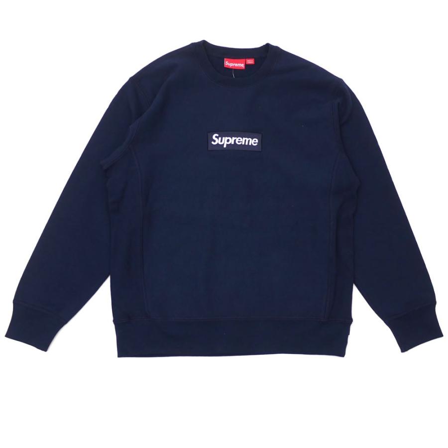 公式 グッズ シュプリーム SUPREME Box Logo Crewneck ボックスロゴ BOXロゴ スウェット NAVY ネイビー 紺 メンズ 【新品】 209000541157 SWT/HOODY 【RIZ1991283273】(69999円)