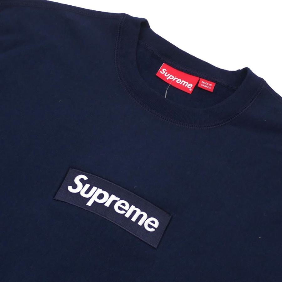 公式 グッズ シュプリーム SUPREME Box Logo Crewneck ボックスロゴ BOXロゴ スウェット NAVY ネイビー 紺 メンズ 【新品】 209000541157 SWT/HOODY 【RIZ1991283273】(69999円)