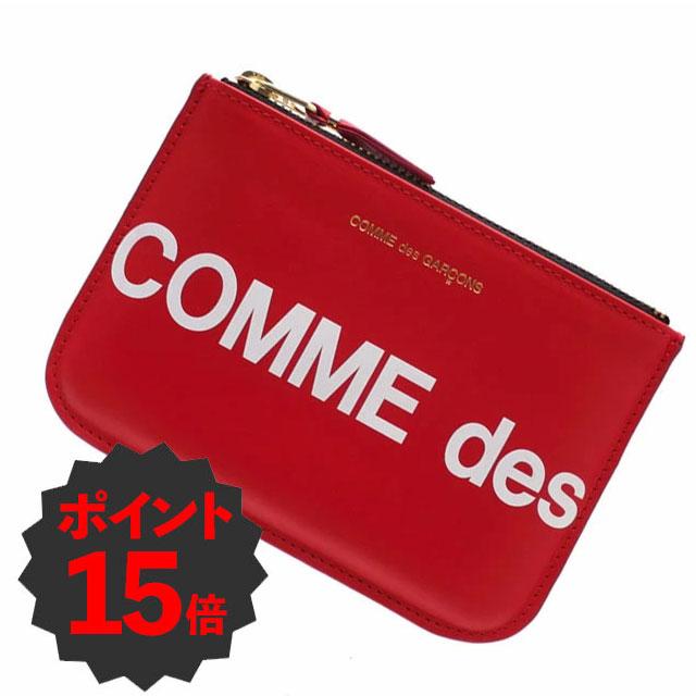 コムデギャルソン　長財布　HUGELOGO 赤 コムデギャルソン 長財布 HUGELOGO 赤 COMME des GARCONS Huge