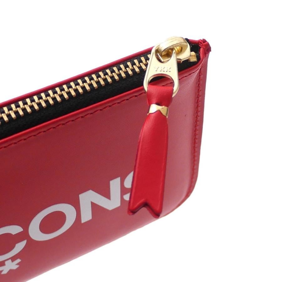 送料込！COMME des GARCONS ポーチ S 小 本革 HUGE LOGO レッド CDG Huge Logo Wallet SA0641HL (Red) – BASE Superstore
