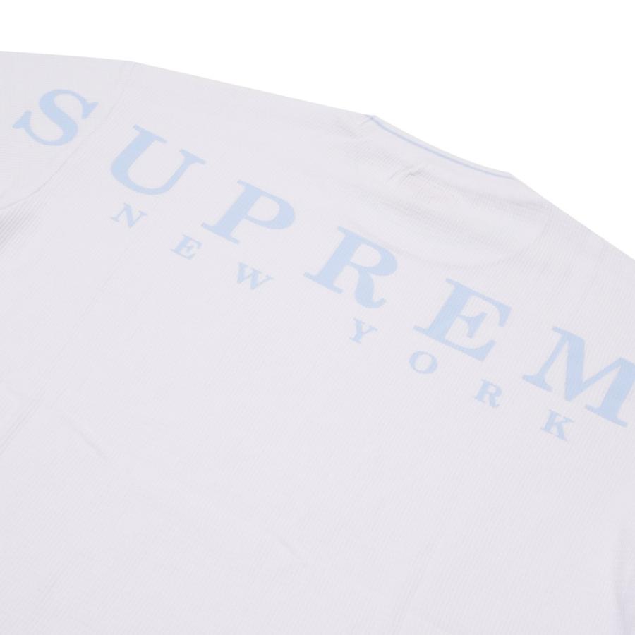 新品 シュプリーム SUPREME Stripe Rib Waffle Top Tシャツ カットソー WHITE ホワイト 半袖Tシャツ