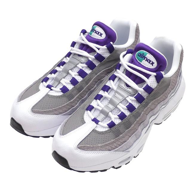 新品 ナイキ NIKE AIR MAX 95 LV8 エアマックス95 WHITE/COURT PURPLE AO2450-101 メンズ フットウェア｜essense