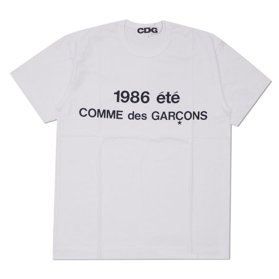 新品 コムデギャルソン CDG COMME des GARCONS STAFF COAT PRINT TEE Tシャツ WHITE ホワイト 白 メンズ 半袖Tシャツ｜essense｜02