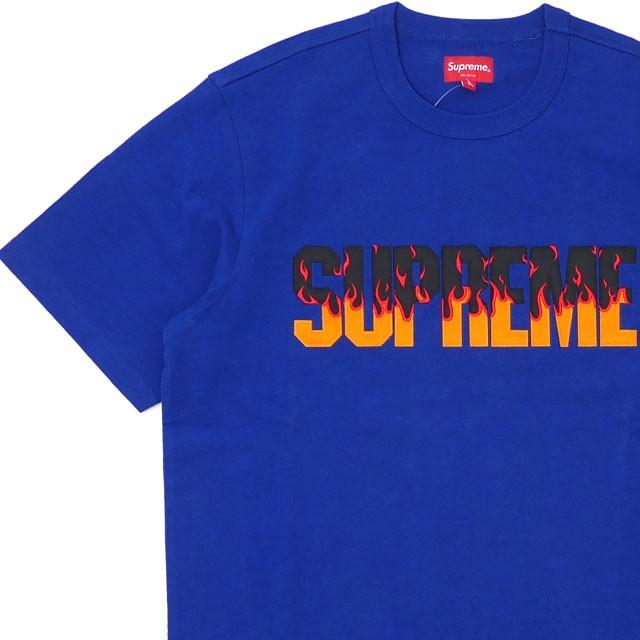 新品 シュプリーム Supreme Flame S S Top Tシャツ Royal ブルー 青 メンズ 半袖tシャツ Essense 通販 Yahoo ショッピング