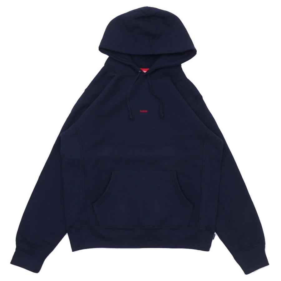 美品Supreme Compact Logo Hooded ネイビー Buy Supreme Micro Logo Hooded Sweatshirt 'Navy' - FW24SW63