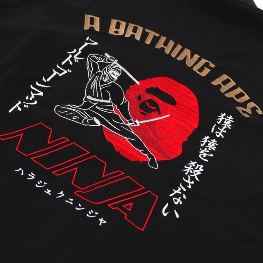 A BATHING APE 新品 エイプ NINJA KIMONO SHIRT シャツ 羽織