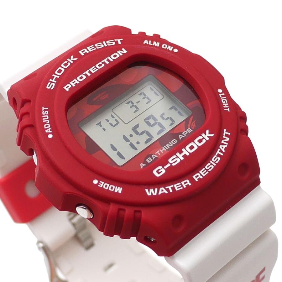 新品 エイプ A BATHING APE x カシオ CASIO G-SHOCK DW-5750 Gショック WHITExRED ホワイトxレッド 白 赤 1G23182910 287000229013 グッズ｜essense｜03