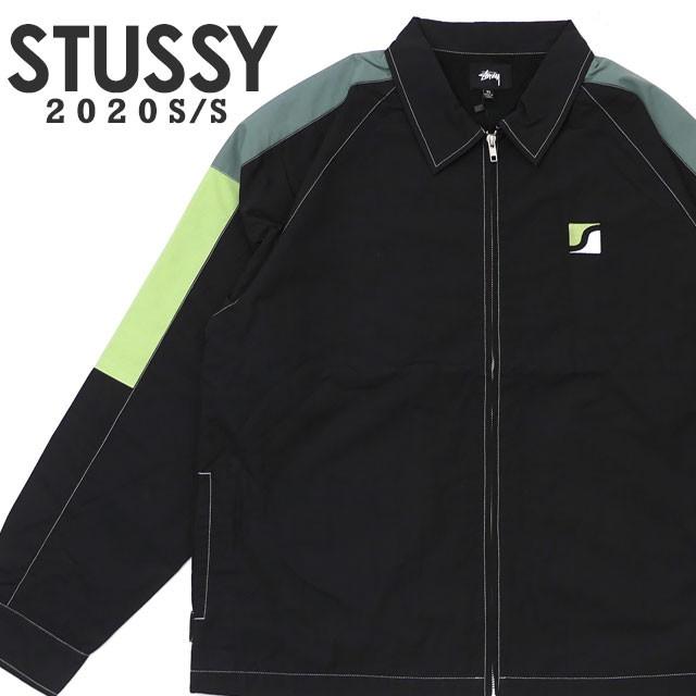 STUSSY 新品 PANEL ZIP JACKET ジップジャケット BLACK 115495