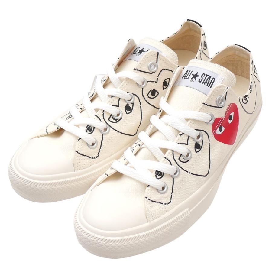 新品 プレイ コムデギャルソン PLAY COMME des GARCONS x コンバース CONVERSE ALL STAR OX PCDG WHITE ホワイト 白 291002701180 フットウェア｜essense｜04