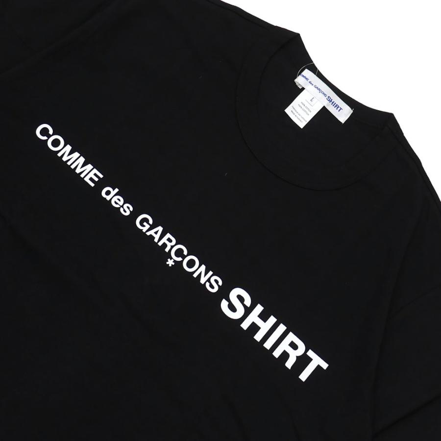 【大人気ブランド】コムデギャルソンシャツ　ブラック　ブランドロゴTシャツ COMME des GARCONS HOMME LOGO TEE（Tシャツ/カットソー
