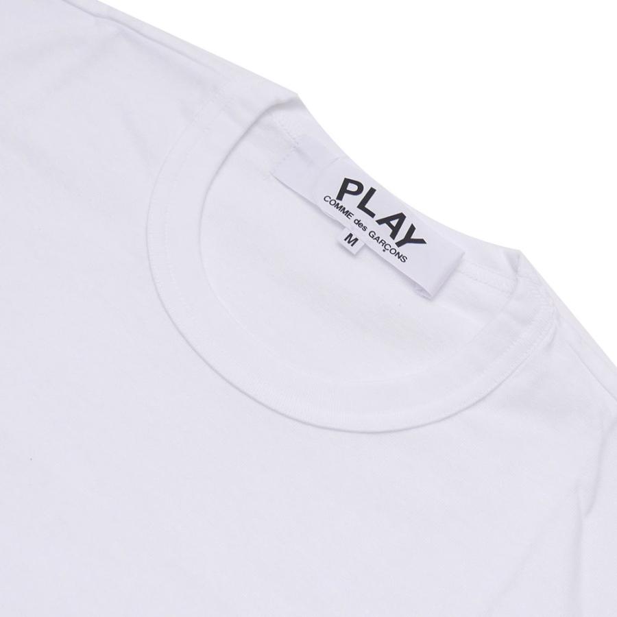 PLAY COMME des GARÇONS ホワイトTシャツ　XS Comme Des Garçons Play heart-patch T-shirt | White | FARFETCH