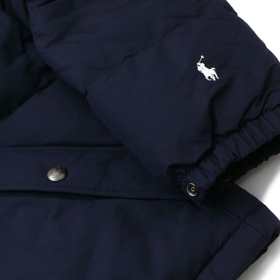Ralph Lauren　紺紫色ダウンジャケット ✨美品✨ラルフローレン ダウンコート 2way 肉厚 リアルファー