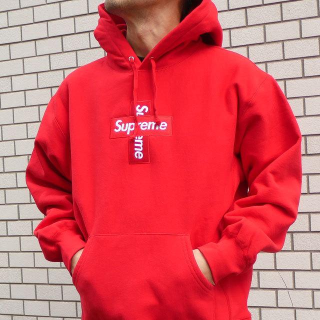 新品 シュプリーム SUPREME Cross Box Logo Hooded Sweatshirt
