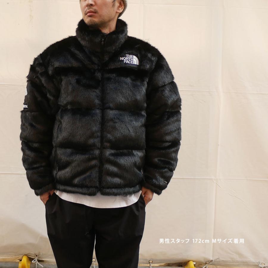 新品 シュプリーム SUPREME x ザ ノースフェイス THE NORTH FACE Faux Fur Nuptse Jacket ヌプシ  ダウンジャケット BLACK 226000240041 OUTER