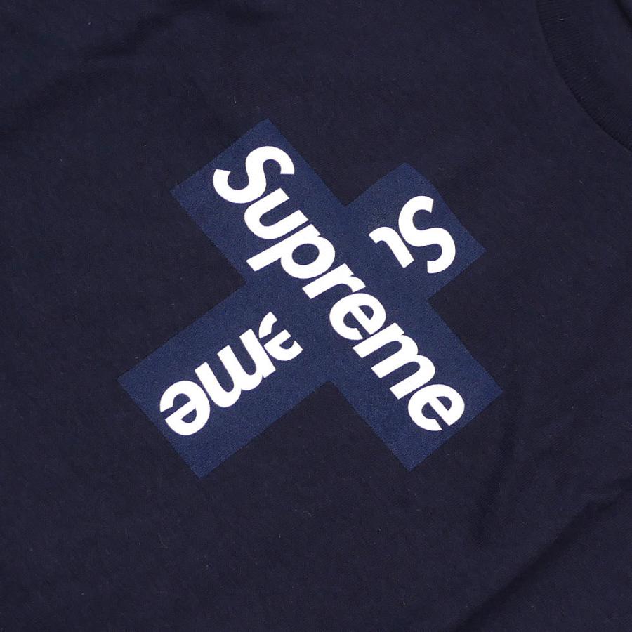 supreme クロスボックスロゴtシャツ ネイビー Supreme シュプリーム 20AW Cross Box Logo Tee クロス ボックス