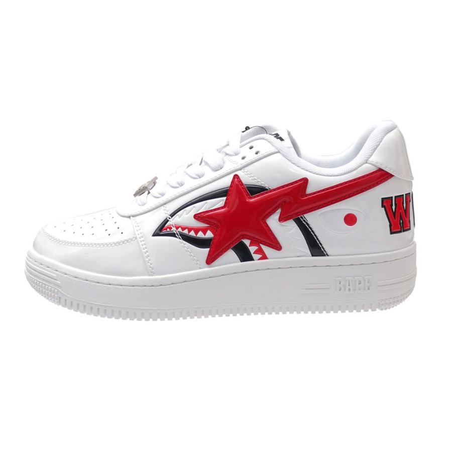 新品 エイプ A BATHING APE SHARK BAPE STA LOW シャーク ベイプスタ スニーカー WHITE ホワイト 白 1H30191012 291002774280 フットウェア｜essense｜02