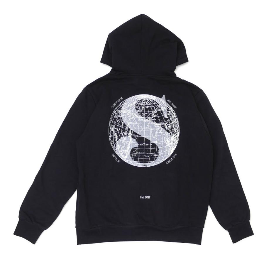 新品 SuspiciouS Antwerp The Voyager Hoodie パーカー BLACK ブラック  