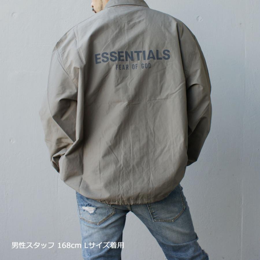 [完売品]ESSENTIALS FEAR OF GOD コーチジャケットXL FOG ESSENTIALS リフレクターナイロンJKT - FOG - Fear Of God