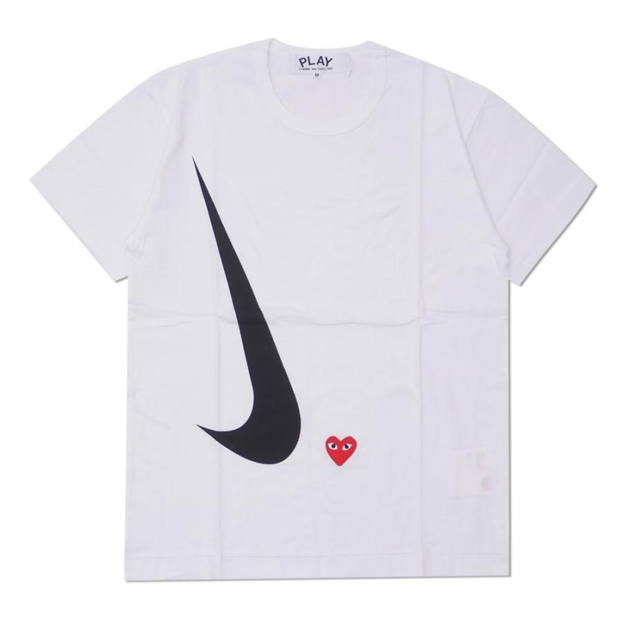 美品　PLAY COMME des GARSONS NIKE Tシャツ プレイ コムデギャルソン × ナイキ限定Tシャツ-Play × Nike